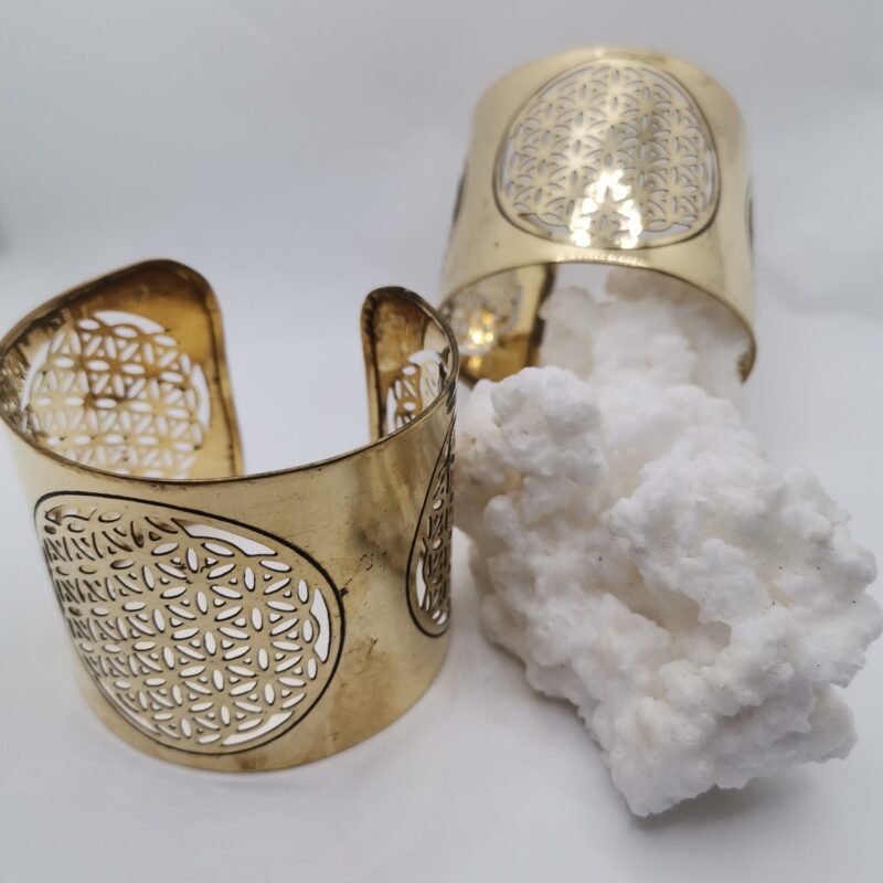 BRAZALETE COBRE FLOR DE LA VIDA