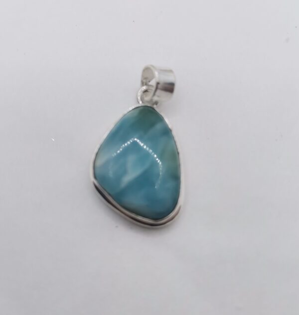COLGANTE PLATA LARIMAR ASIMETRICO - Imagen 2