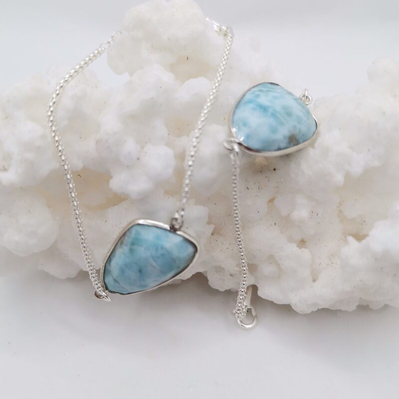 PULSERA PLATA Y LARIMAR
