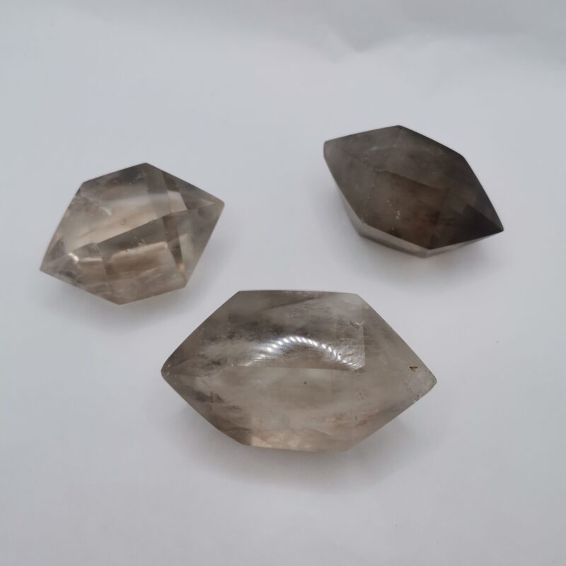 PUNTAS BITERMINADAS DE CUARZO AHUMADO 45
