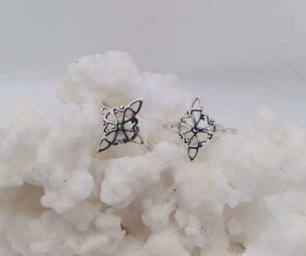 ANILLO PLATA NUDO DE BRUJAS 25