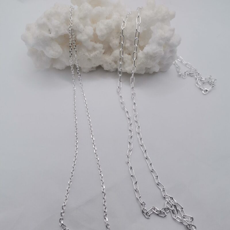 CADENA PLATA 70 CENTIMETROS GORDA