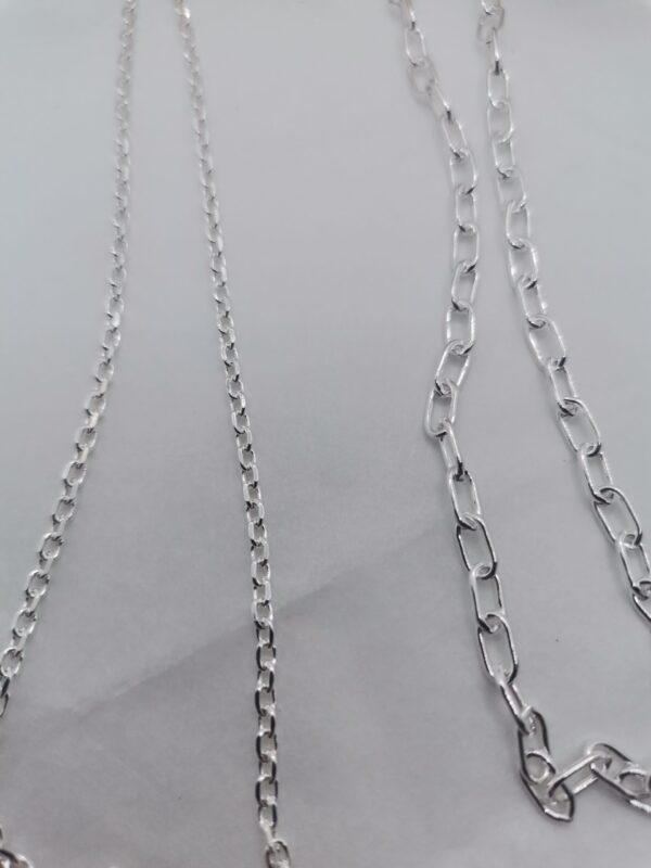 CADENA PLATA 70 CENTIMETROS GORDA - Imagen 2
