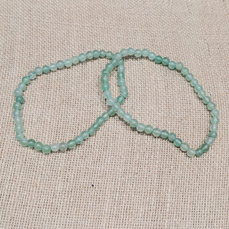 PULSERA MINERAL 4 MM AVENTURINA VERDE