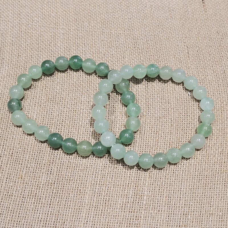 PULSERA MINERAL AVENTURINA VERDE 6 MM