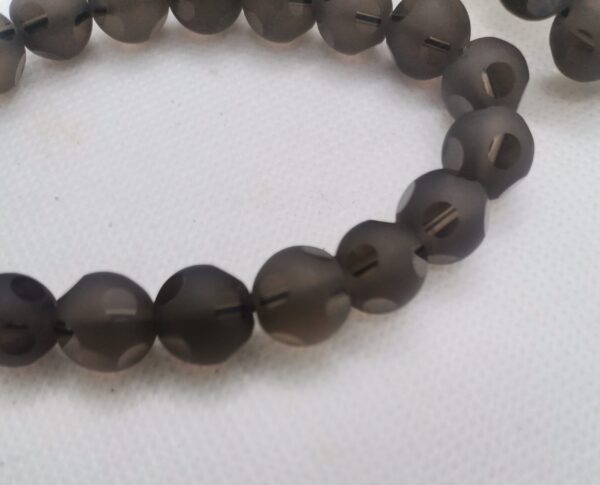 PULSERA MINERAL CUARZO AHUMADO 10 MM - Imagen 2