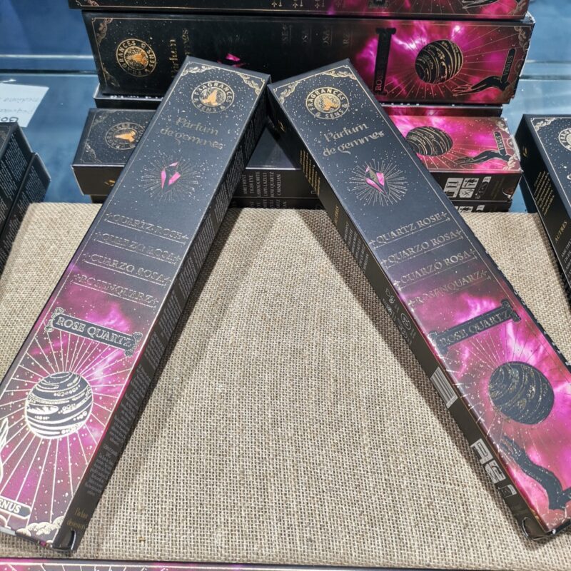 INCIENSO ORGANICO CON CUARZO ROSA