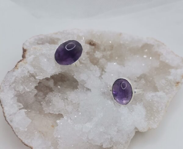 ANILLO AMATISTA OVALADO ADAPTABLE 50
