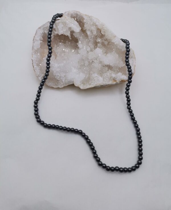 COLLAR HEMATITE 4 MM