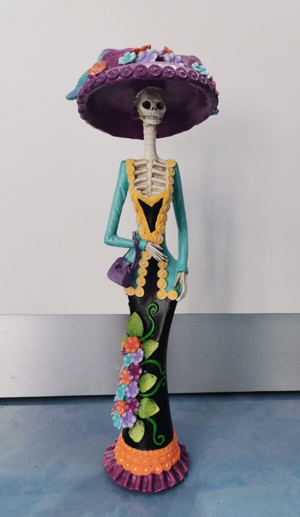 CATRINA COLOR Y FLORES 34 CM - Imagen 2