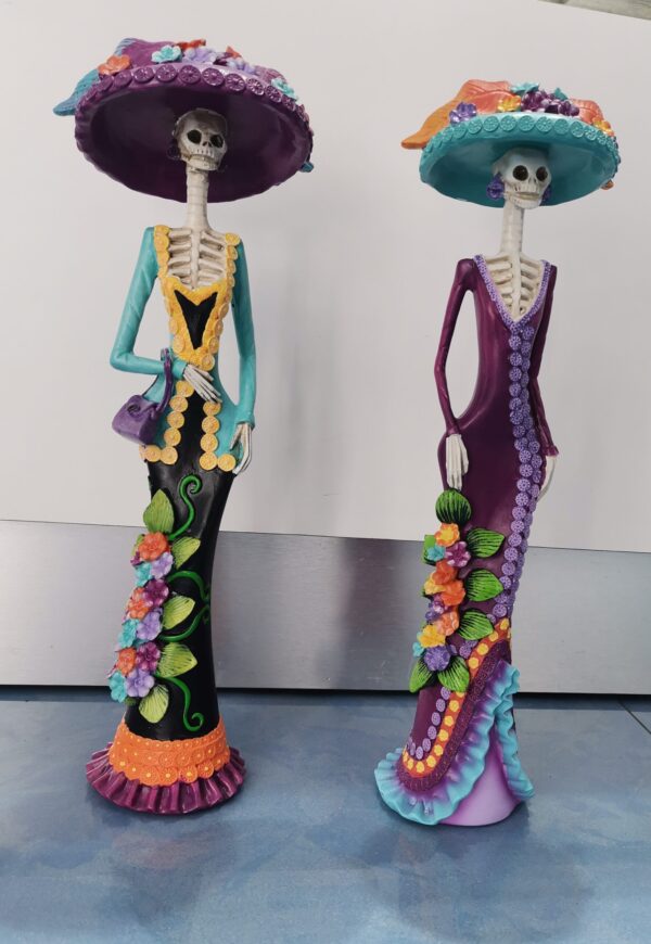 CATRINA COLOR Y FLORES 34 CM
