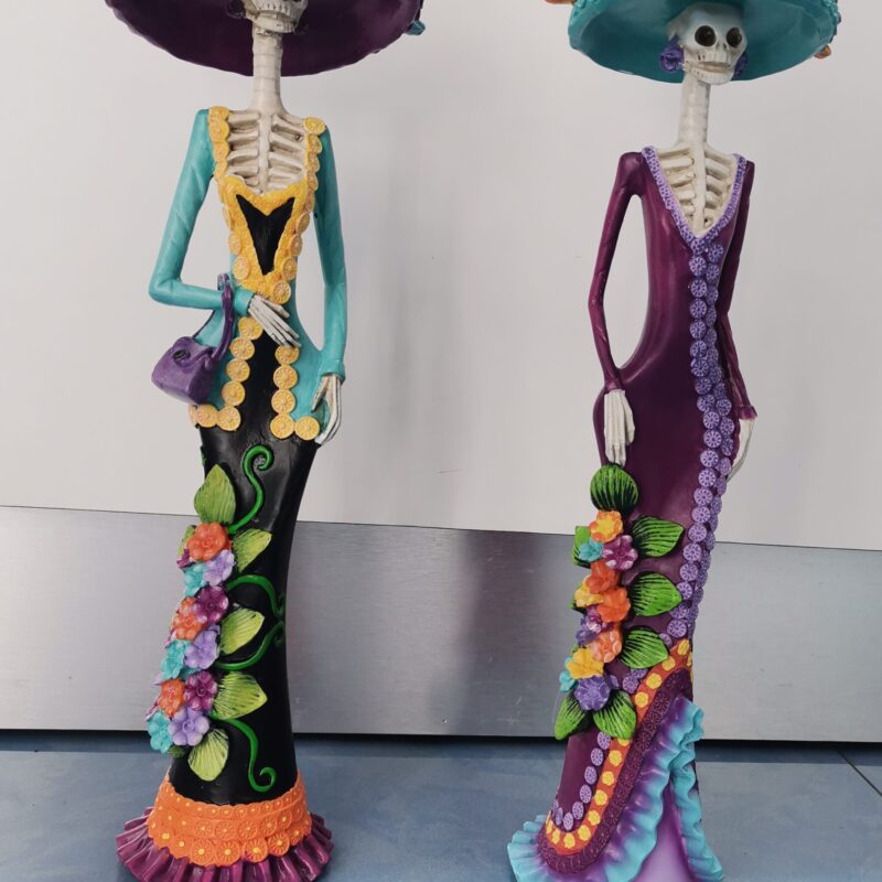 CATRINA COLOR Y FLORES 34 CM