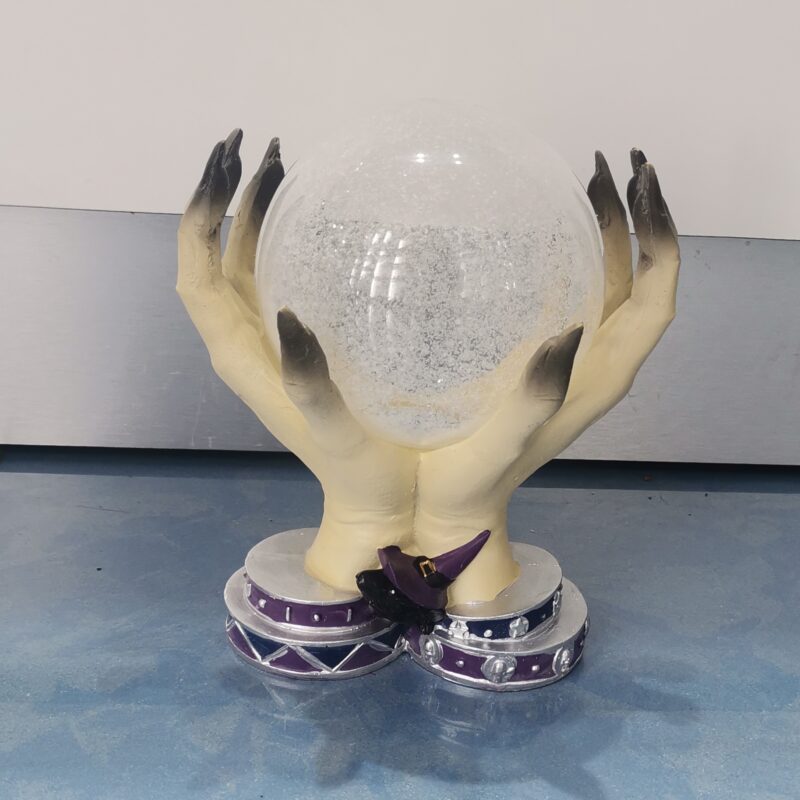 MANOS BOLA DE CRISTAL CON LUZ