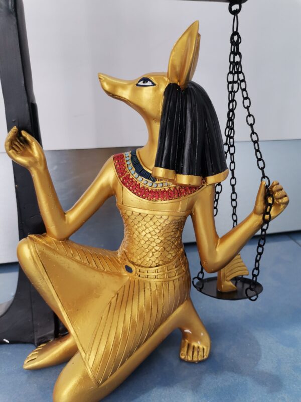 ANUBIS CON BALANZA 25 CM - Imagen 2