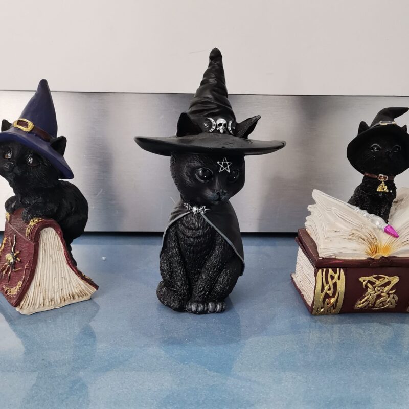 FIGURA GATO BRUJO 13 CM