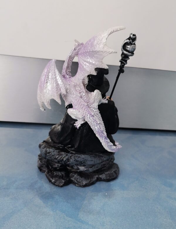 FIGURA MAGO CON DRAGON 16 CM - Imagen 2