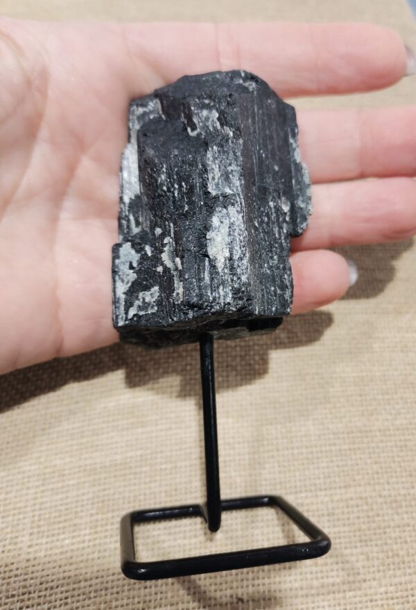 TURMALINA NEGRA CON BASE HIERRO - Imagen 3