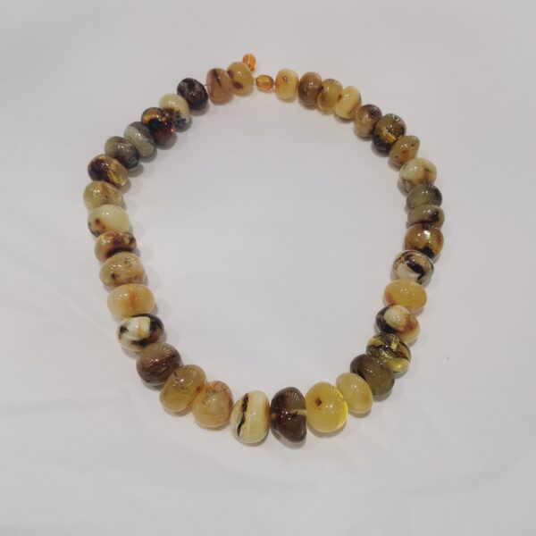COLLAR AMBAR AMARILLO BOLAS IRREGULARES