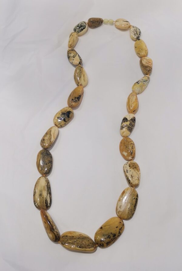 COLLAR AMBAR AMARILLO CLARO Y MADERA - Imagen 2