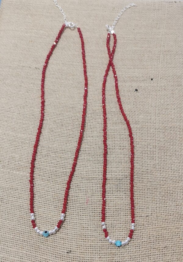 COLLAR PLATA CRISTAL 3 MM PROTECCION - Imagen 2
