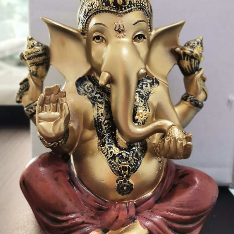 GANESHA COBRE  Y GRANATE