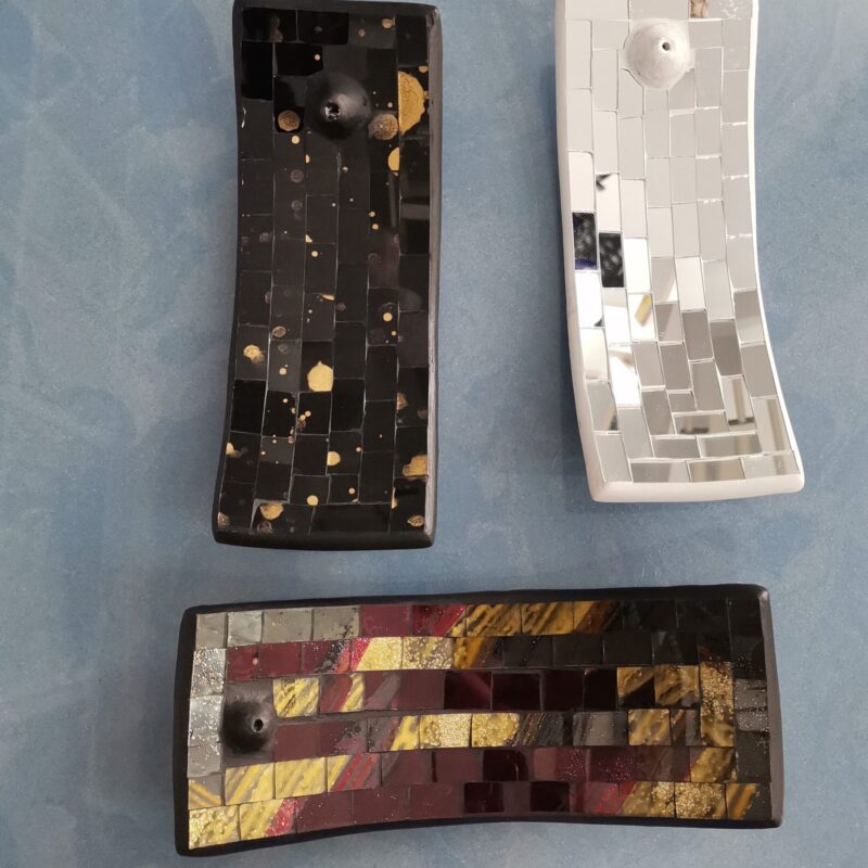 INCENSARIO CERAMICA MOSAICO RECTANGULAR