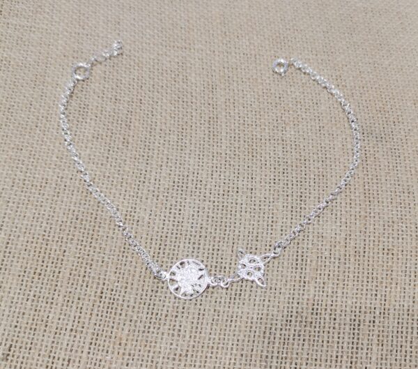 PULSERA DOBLE PROTECCION PLATA