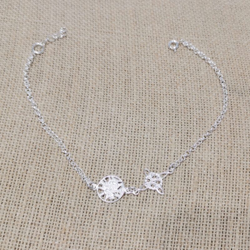 PULSERA DOBLE PROTECCION PLATA