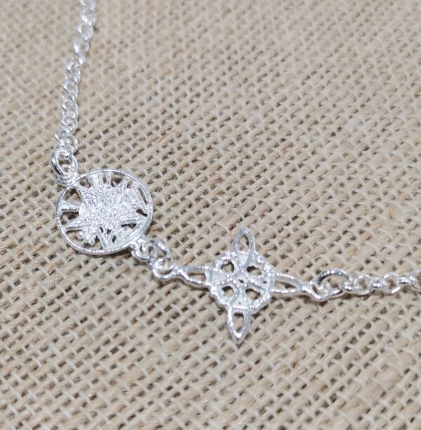 PULSERA DOBLE PROTECCION PLATA - Imagen 2