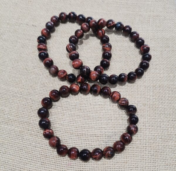 PULSERA MINERAL OJO DE BUEY 8 MM