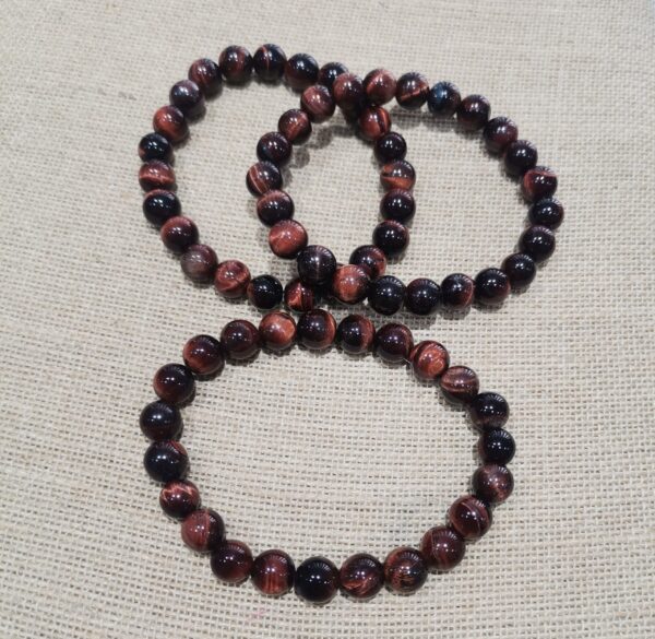 PULSERA MINERAL OJO DE BUEY 8 MM