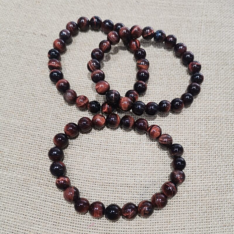PULSERA MINERAL OJO DE BUEY 8 MM