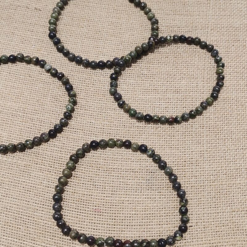 PULSERA MINERAL SANGRE DE DRAGON 4 MM