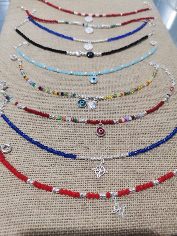 PULSERA PLATA CRISTAL 3 MM PROTECCION
