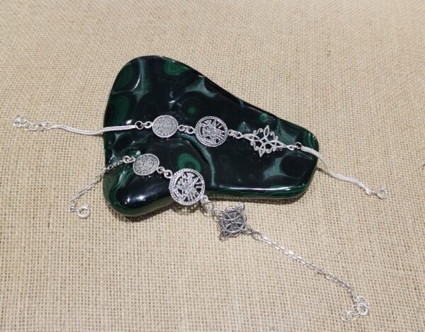 PULSERA PLATA TRIPLE PROTECCION