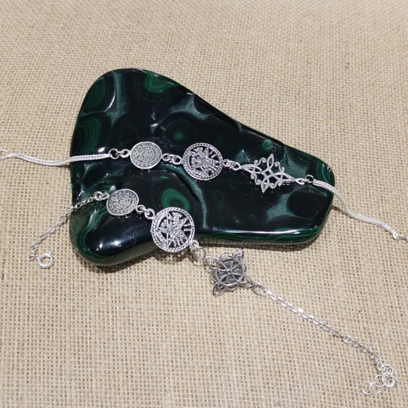PULSERA PLATA TRIPLE PROTECCION