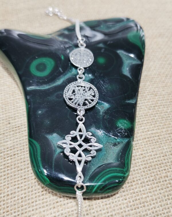 PULSERA PLATA TRIPLE PROTECCION - Imagen 2