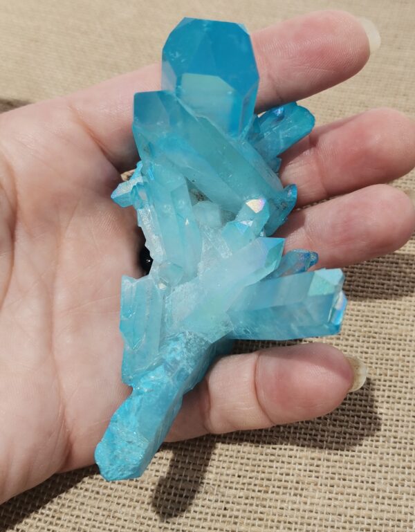 DRUSA PUNTAS CUARZO AQUA AURA 85 GRAMOS - Imagen 2