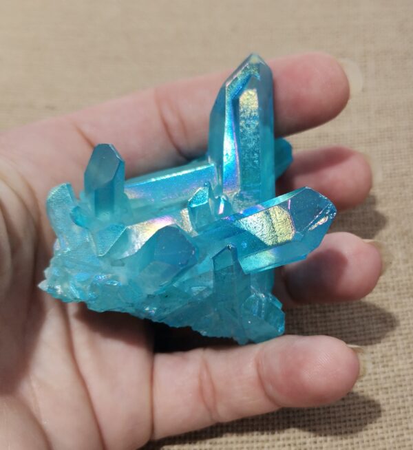 DRUSA PUNTAS CUARZO AQUA AURA 41 GRAMOS - Imagen 2