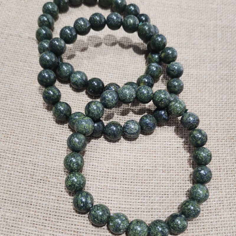 PULSERA MINERAL 8 MM SERPENTINA