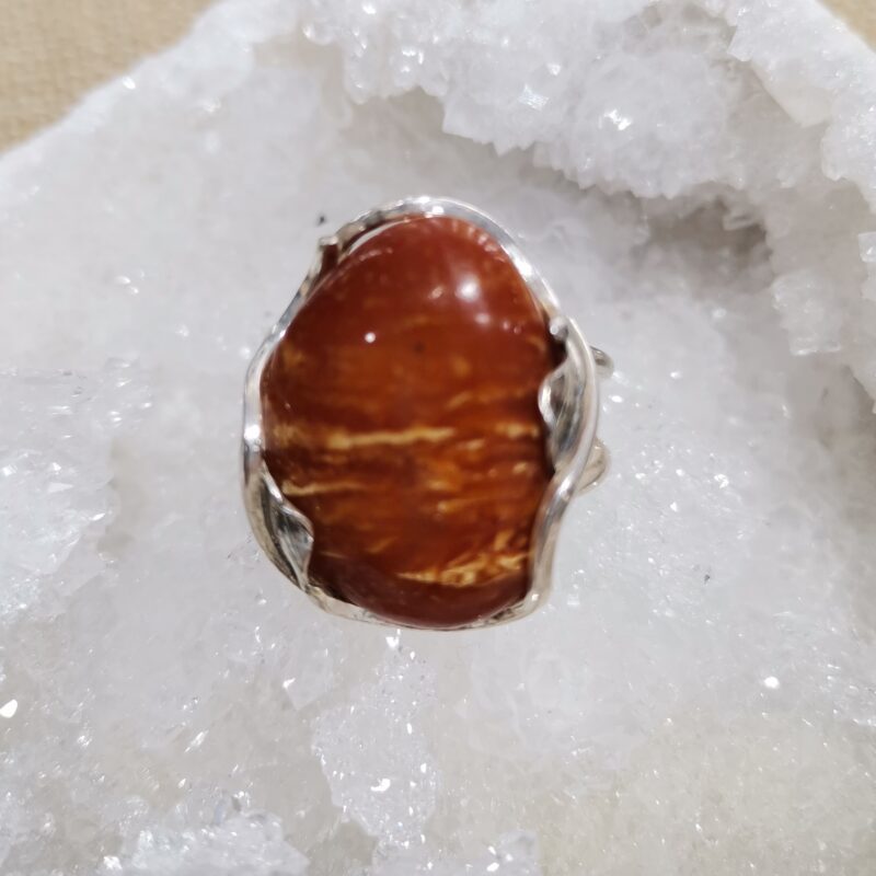 ANILLO AMBAR MADERA OVALADO ADAPTABLE