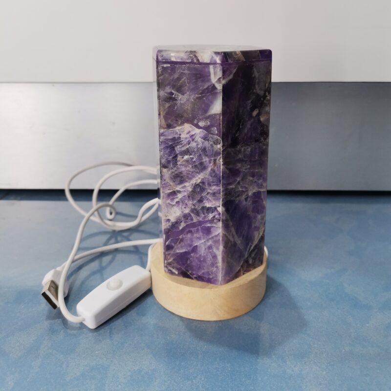 LAMPARA AMATISTA TORRE HEXAGONAL