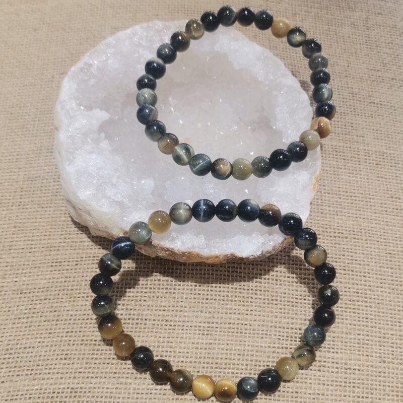 PULSERA MINERAL OJO DE AGUILA 6 MM