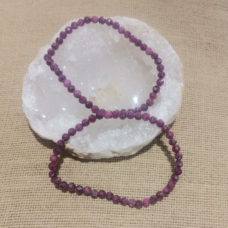 PULSERA RUBI 4 MM FLATEADO